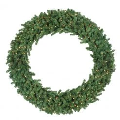 Northlight Pre-Lit Deluxe Windsor Pine Artificial Christmas Wreath - 60-Inch, Clear Lights