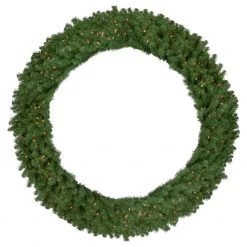 Northlight Pre-Lit Deluxe Dorchester Pine Artificial Christmas Wreath, 60-Inch, Clear Lights